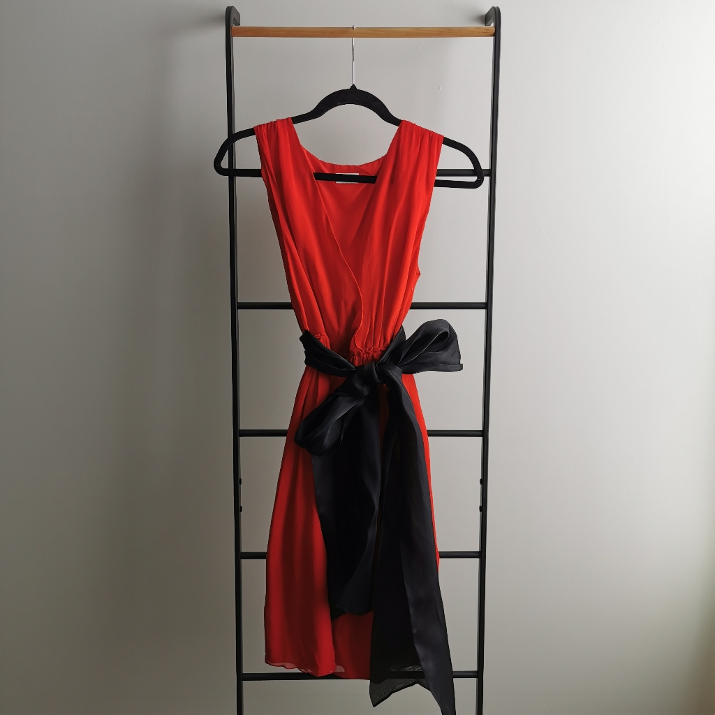 Valentino Red Dress With Bow